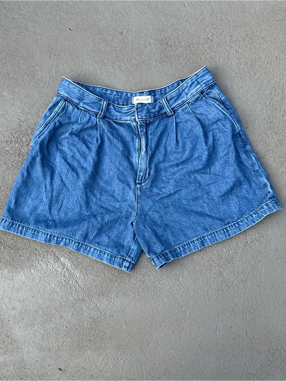 Madewell The Harlow Superwide-Leg Denim Shorts Size 29
